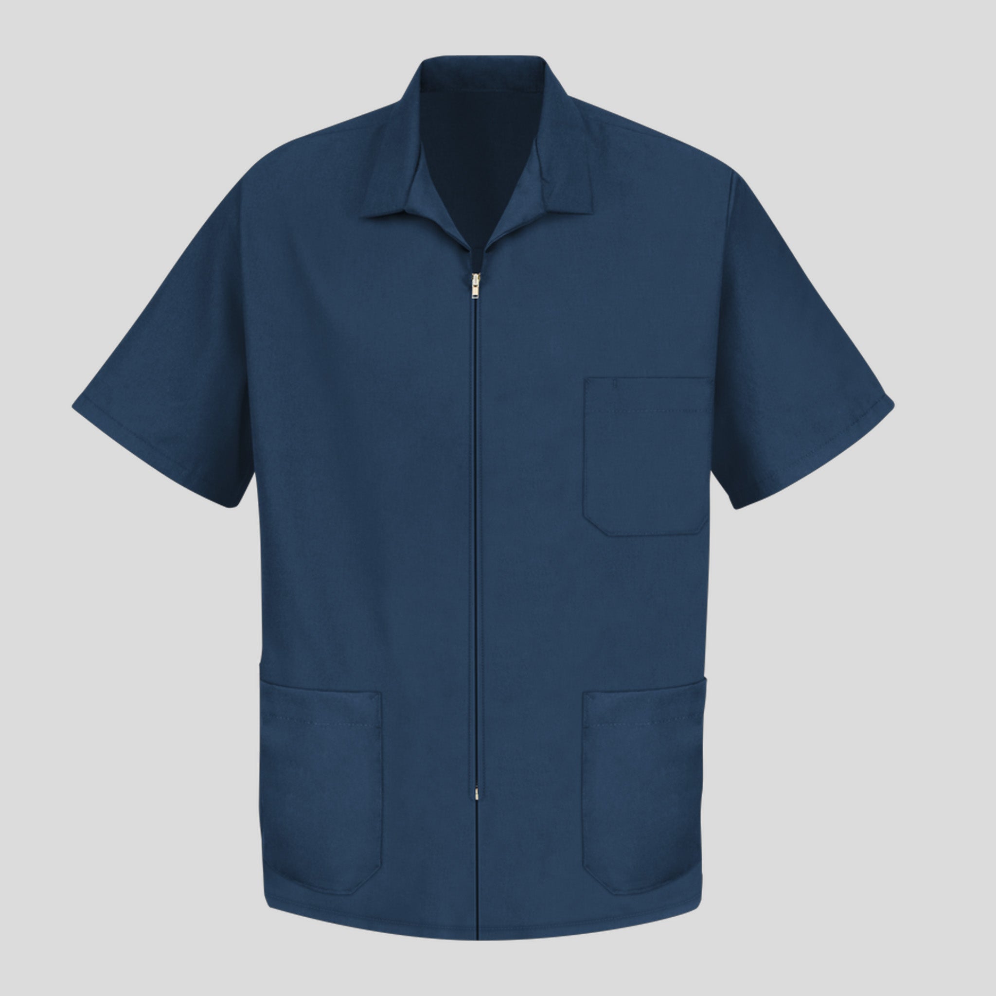 Men's Zip-front Smock | Navy