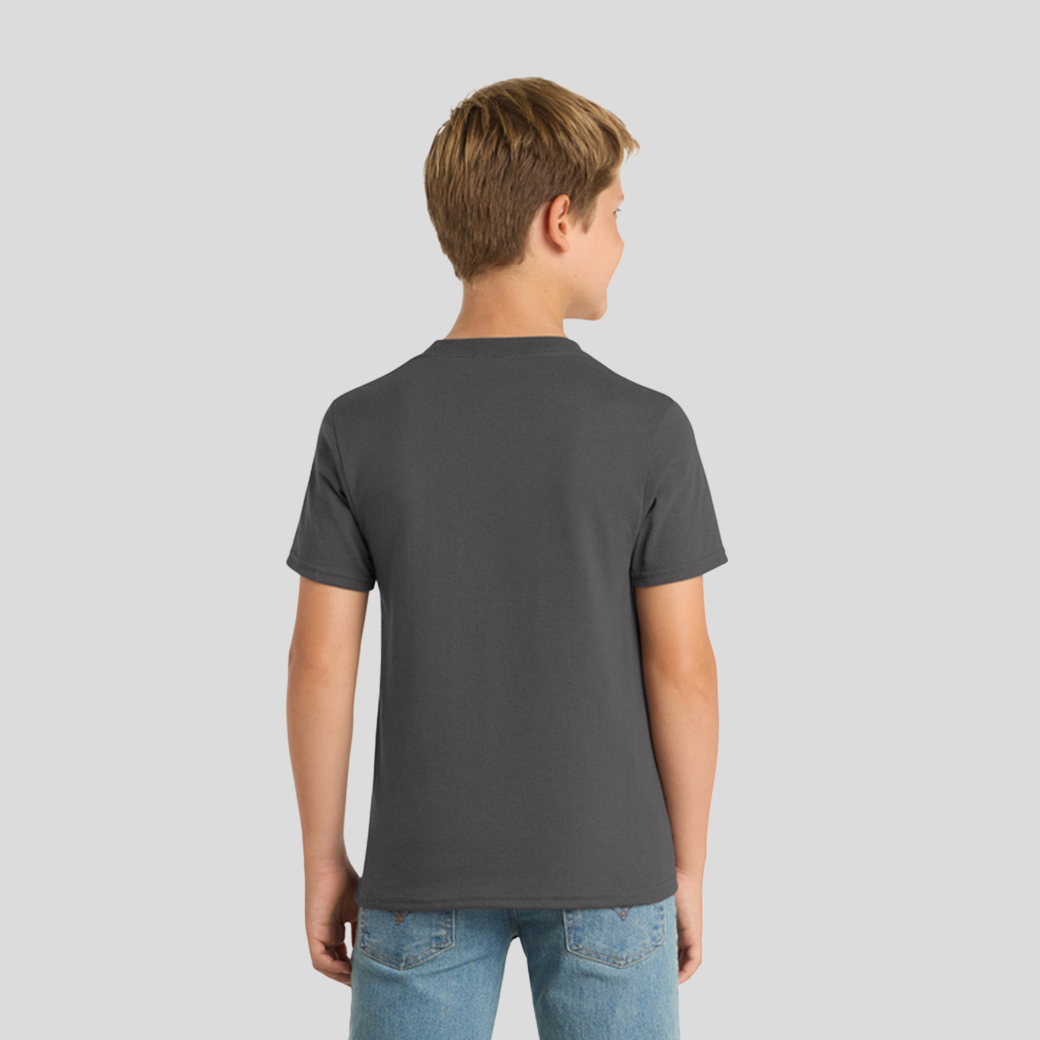 Youth Core Blend Tee | Charcoal