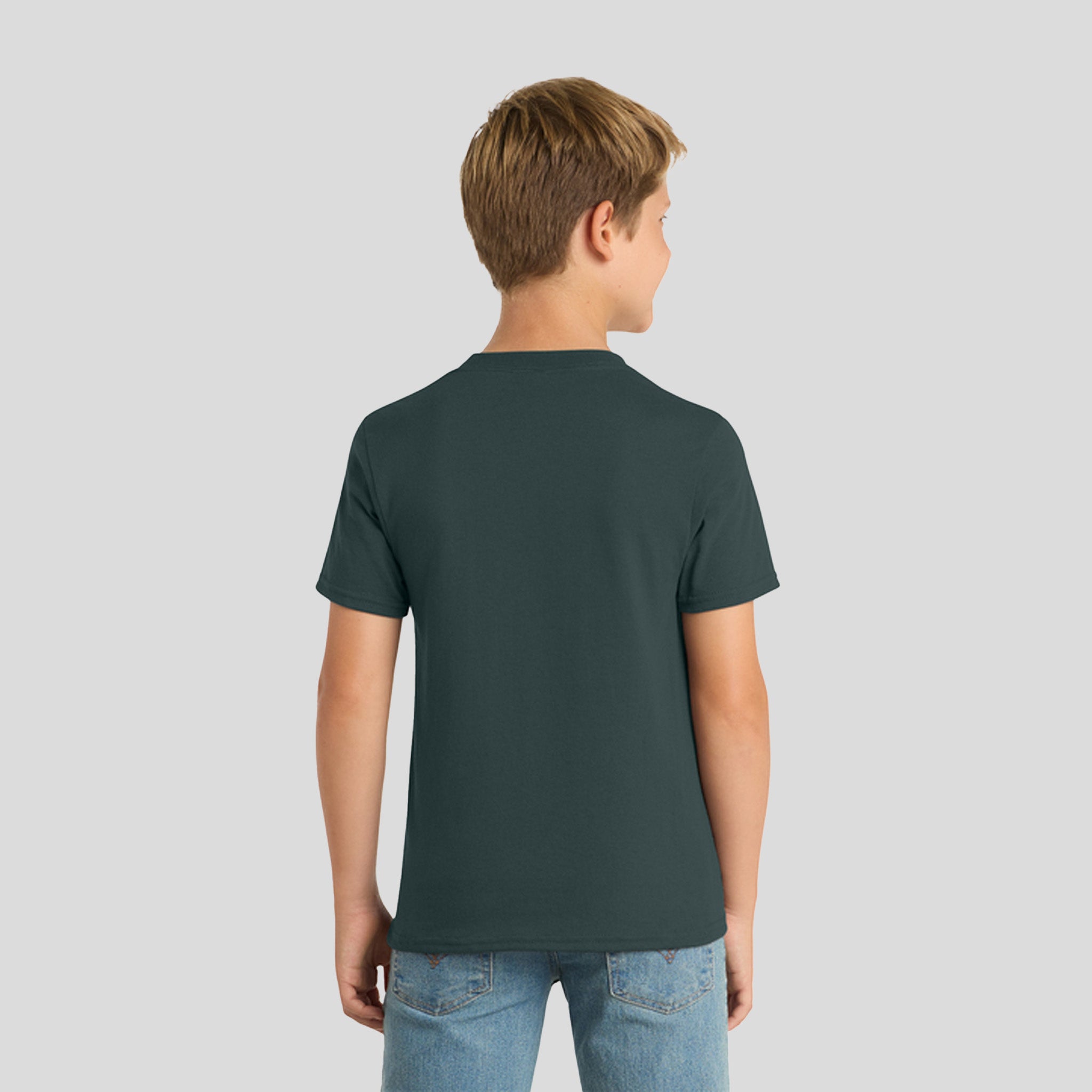 Youth Core Blend Tee | Dark Green