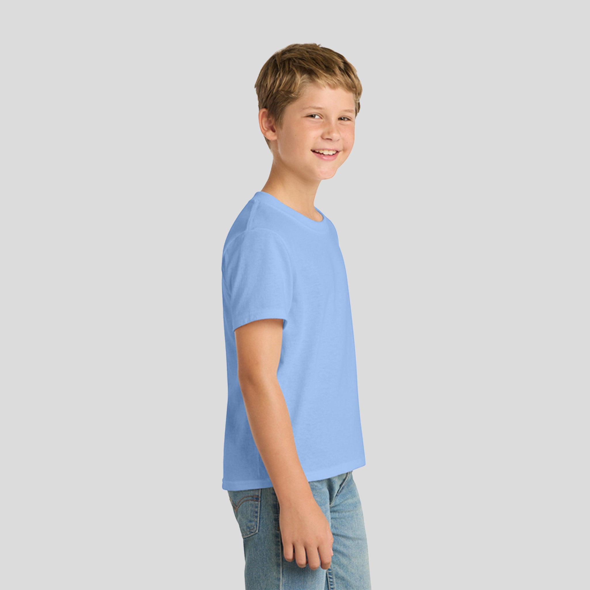 Youth Core Blend Tee | Light Blue