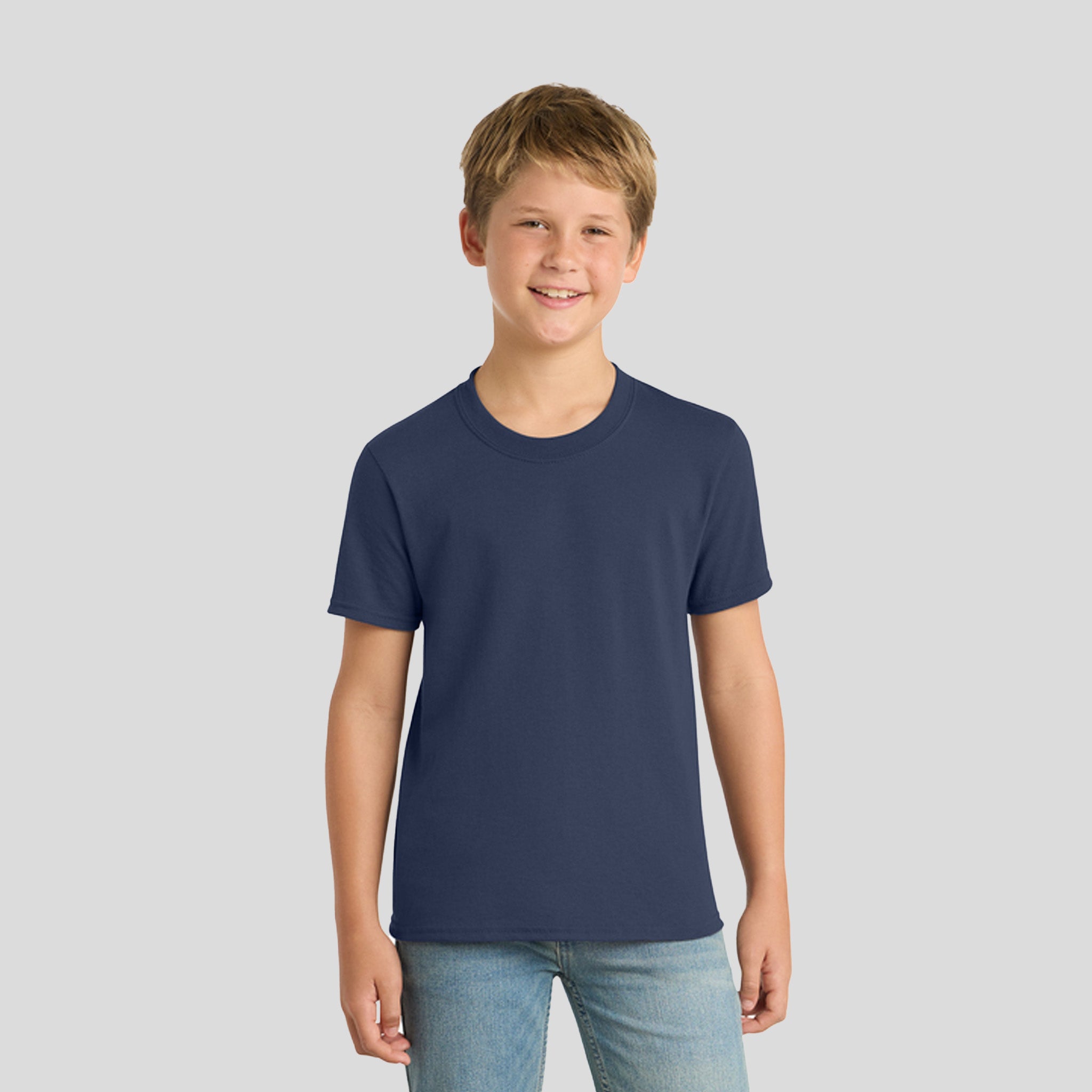 Youth Core Blend Tee | Navy