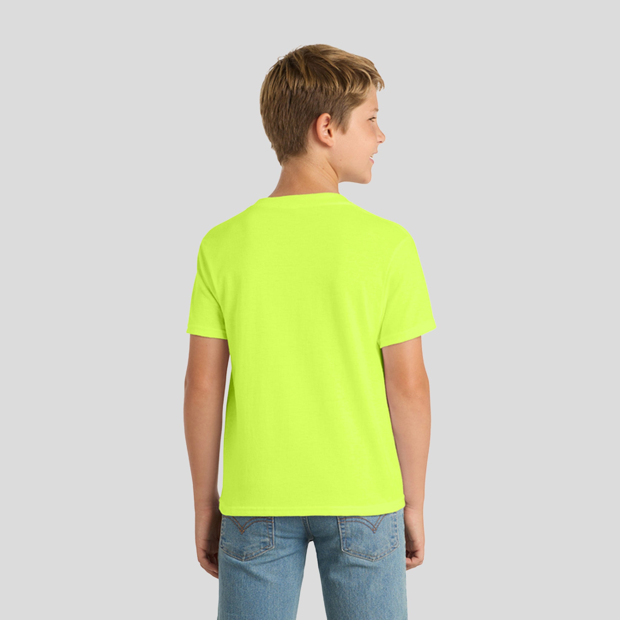 Youth Core Blend Tee | Safety Green