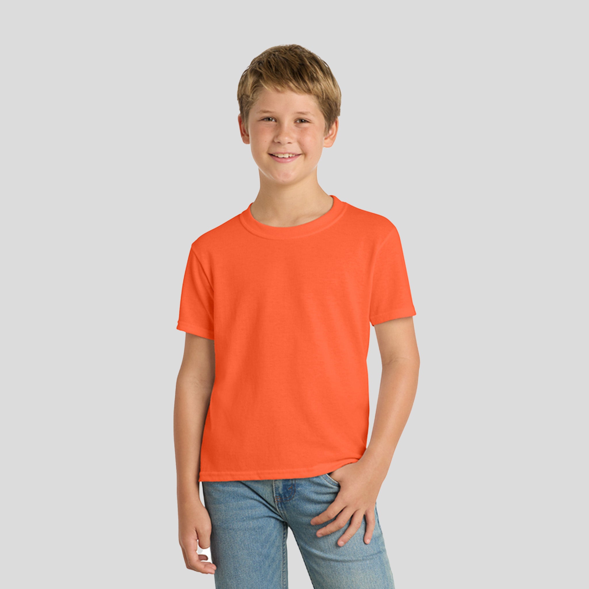 Youth Core Blend Tee | Safety Orange