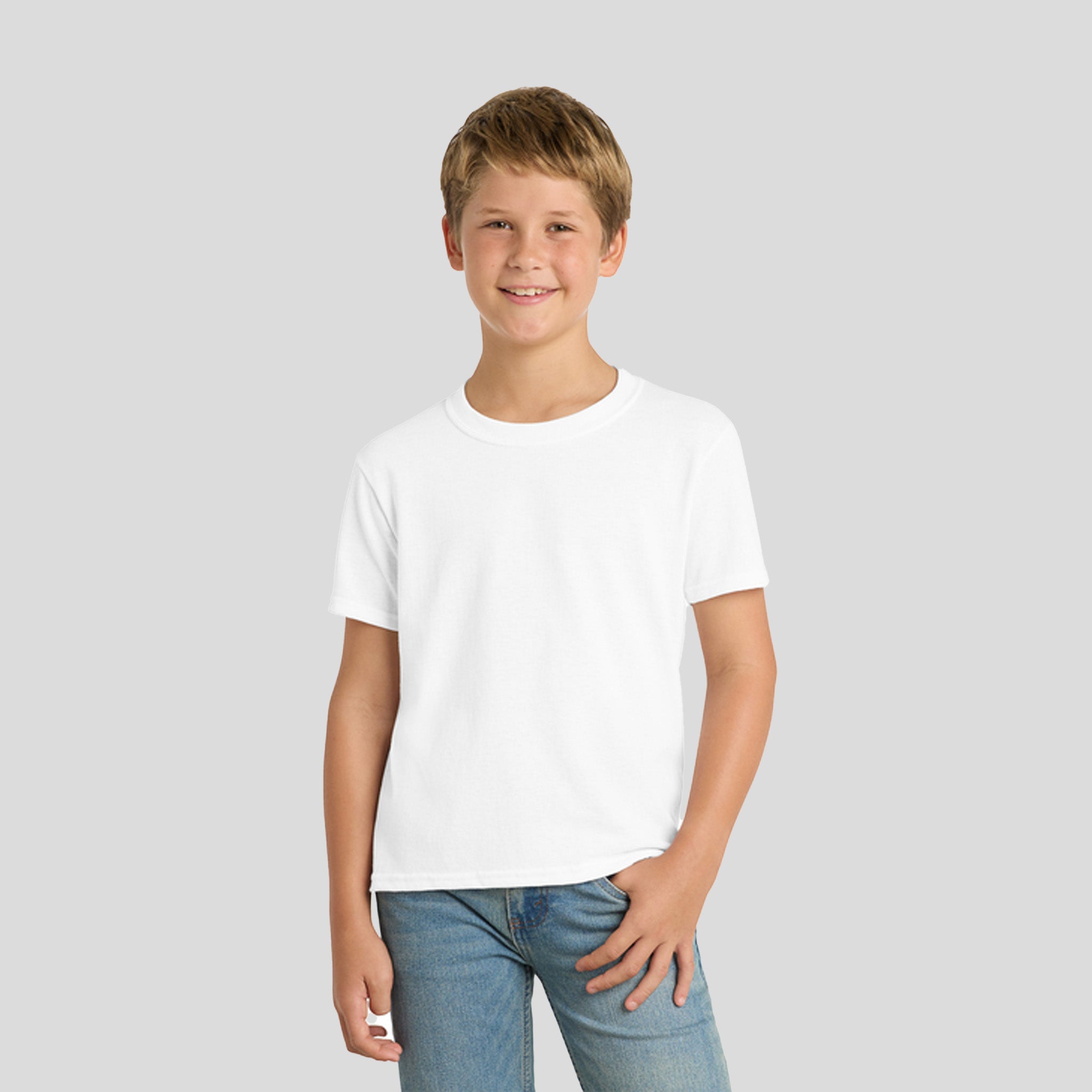 Youth Core Blend Tee | White