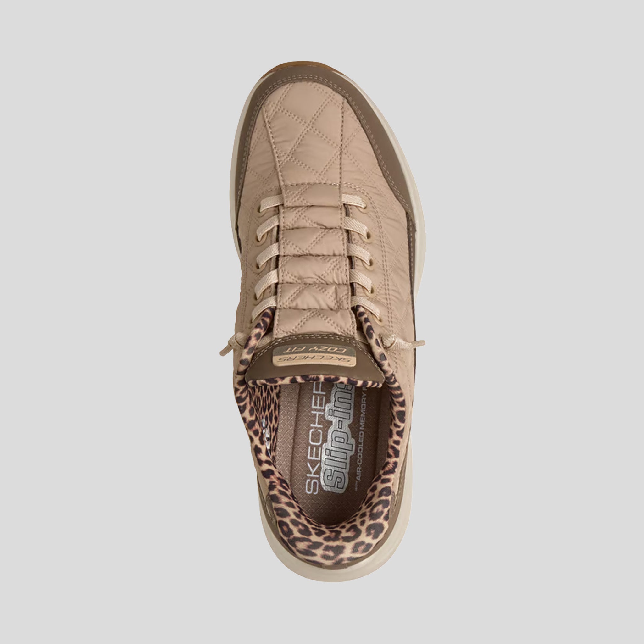 Skechers Slip-ins: Contour Foam - Cozy Fit Leopard Dream | Brown