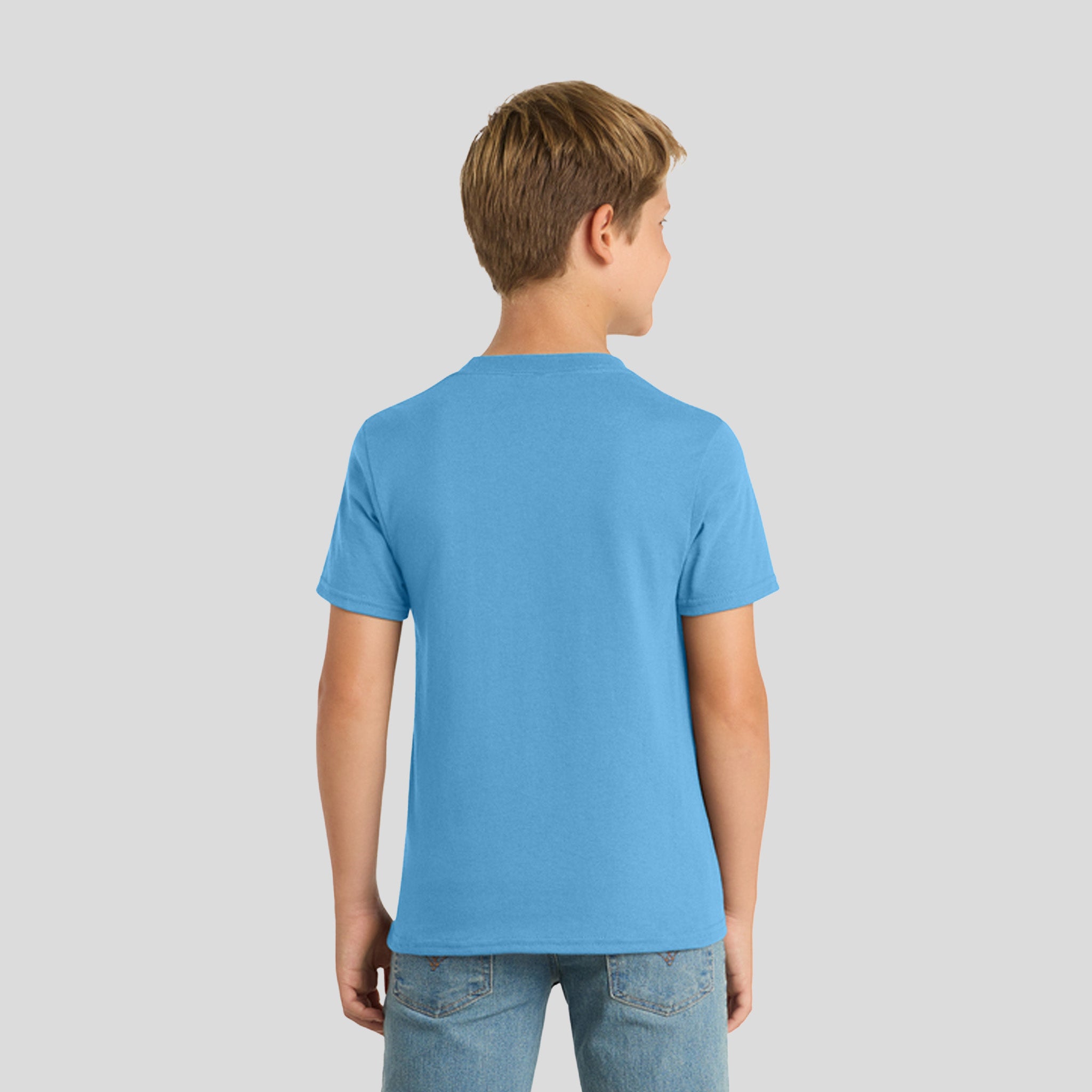 Youth Core Blend Tee | Aquatic Blue