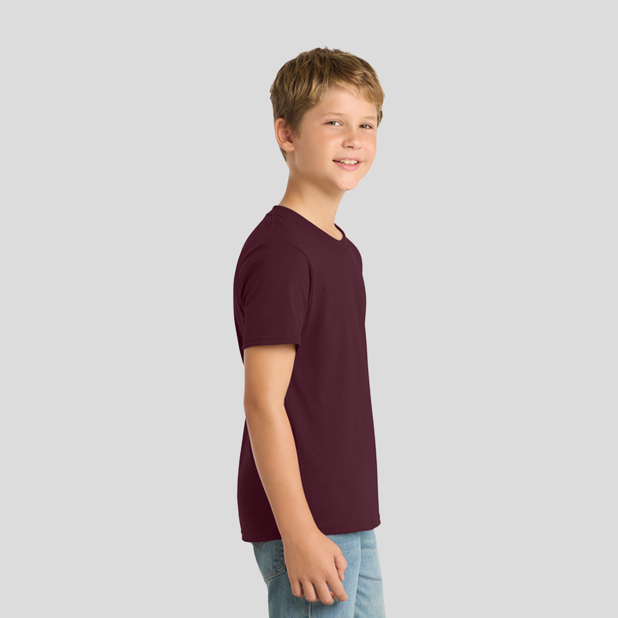 Youth Core Blend Tee | Athletic Maroon