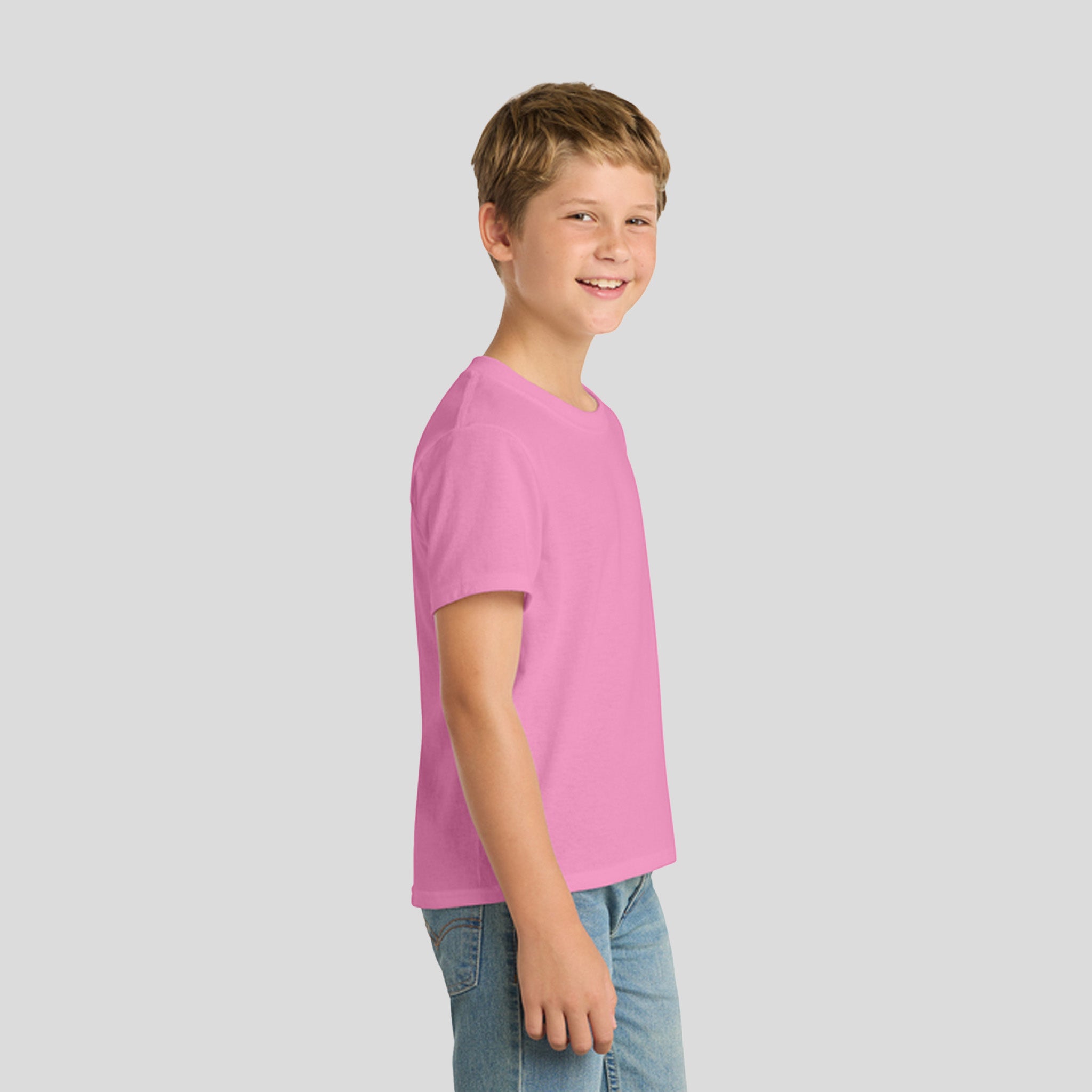 Youth Core Blend Tee | Candy Pink