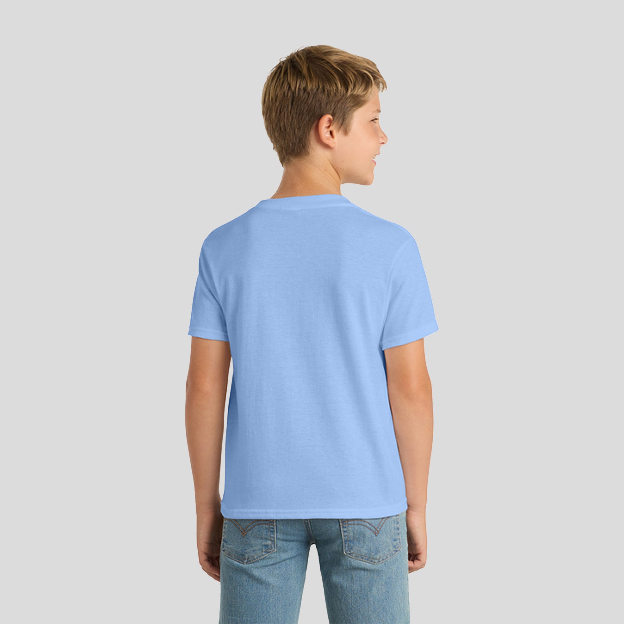 Youth Core Blend Tee | Light Blue