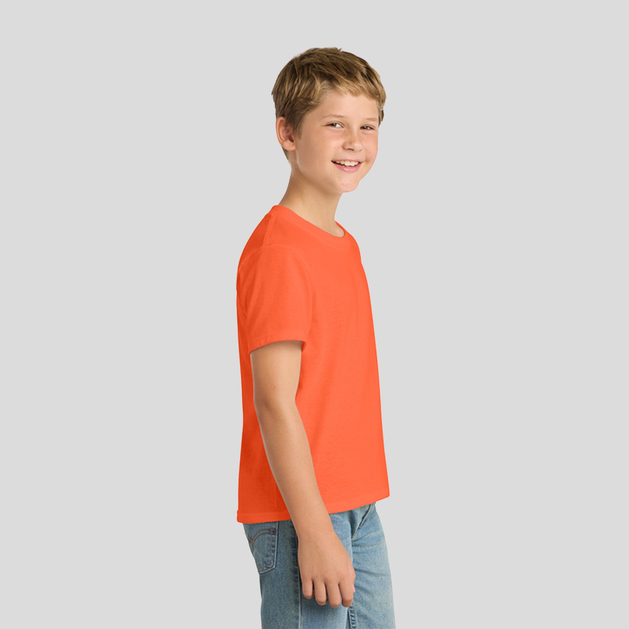 Youth Core Blend Tee | Safety Orange